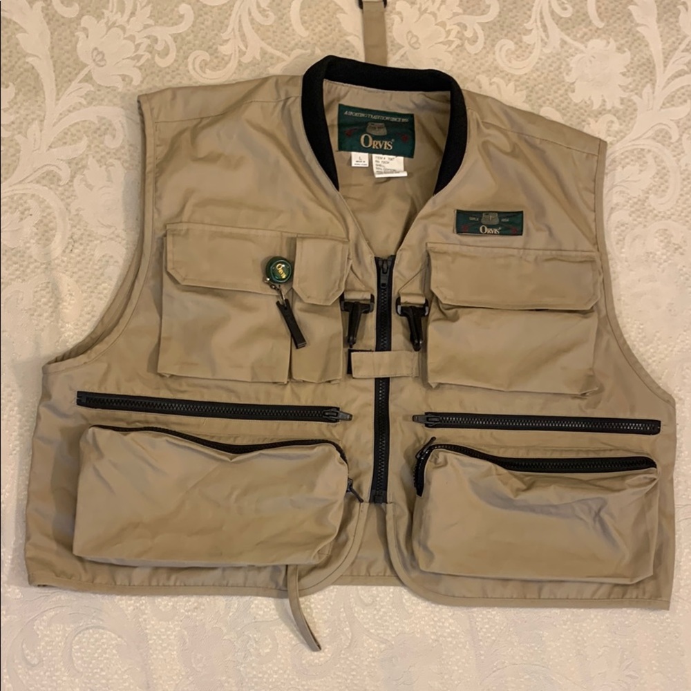 Orvis Khaki Outdoor Utility Vest